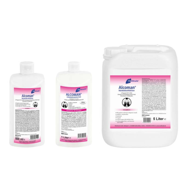 Meditrade Alcoman®Händedesinfektionsmittel | 30 sek. Einwirkzeit