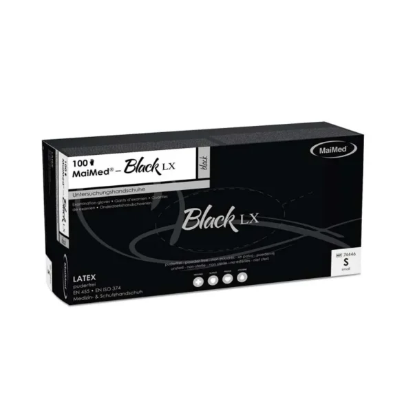 MaiMed® Black LX | Latenhandschuh | unsteril | 100 Stk./ Box – Bild 2